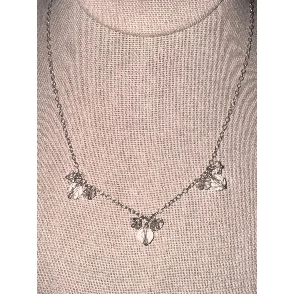 VTG Deb Guyot Cut Crystal Quartz Sterling Silver 925 Necklace